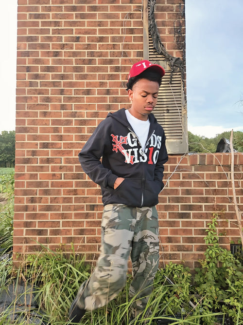 GODS VIS1ON ZIP-UP HOODIE